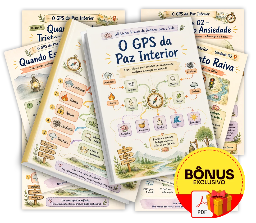 Mockup do bônus O GPS da Paz Interior