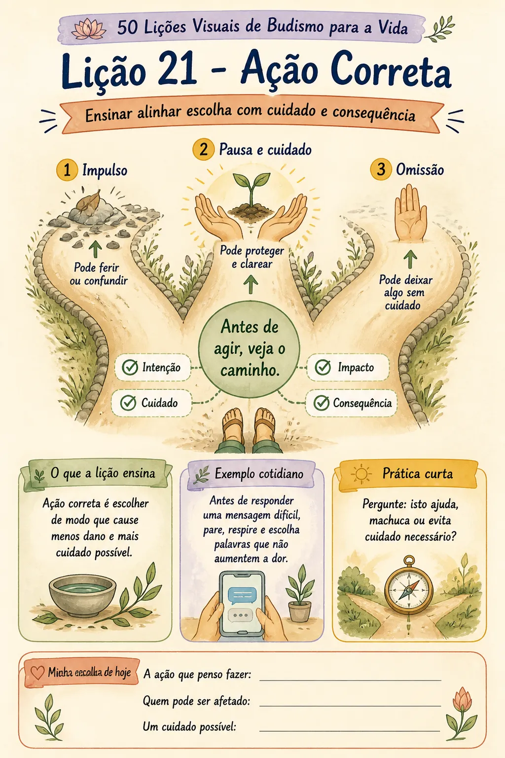 Prévia da lição visual de Budismo 4