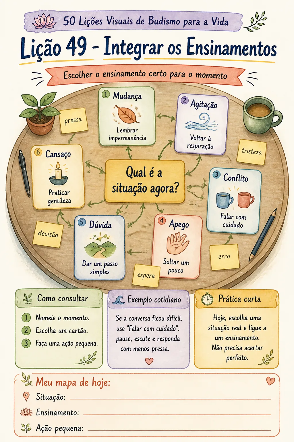 Prévia da lição visual de Budismo 6